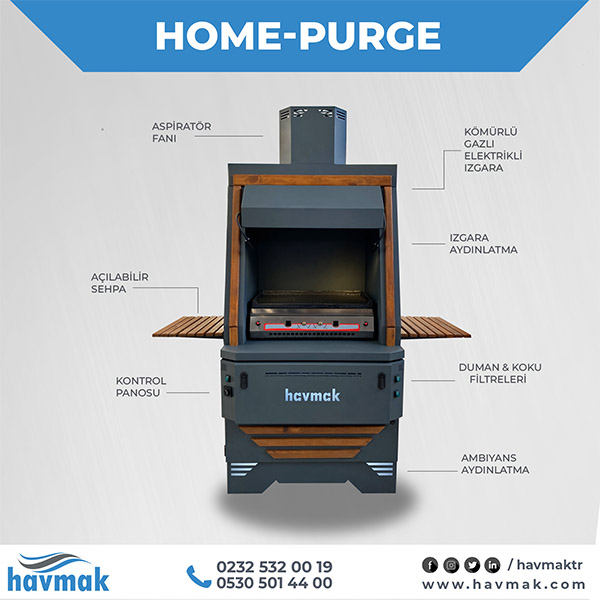 Dumansız Mangal Eco-Purge Home